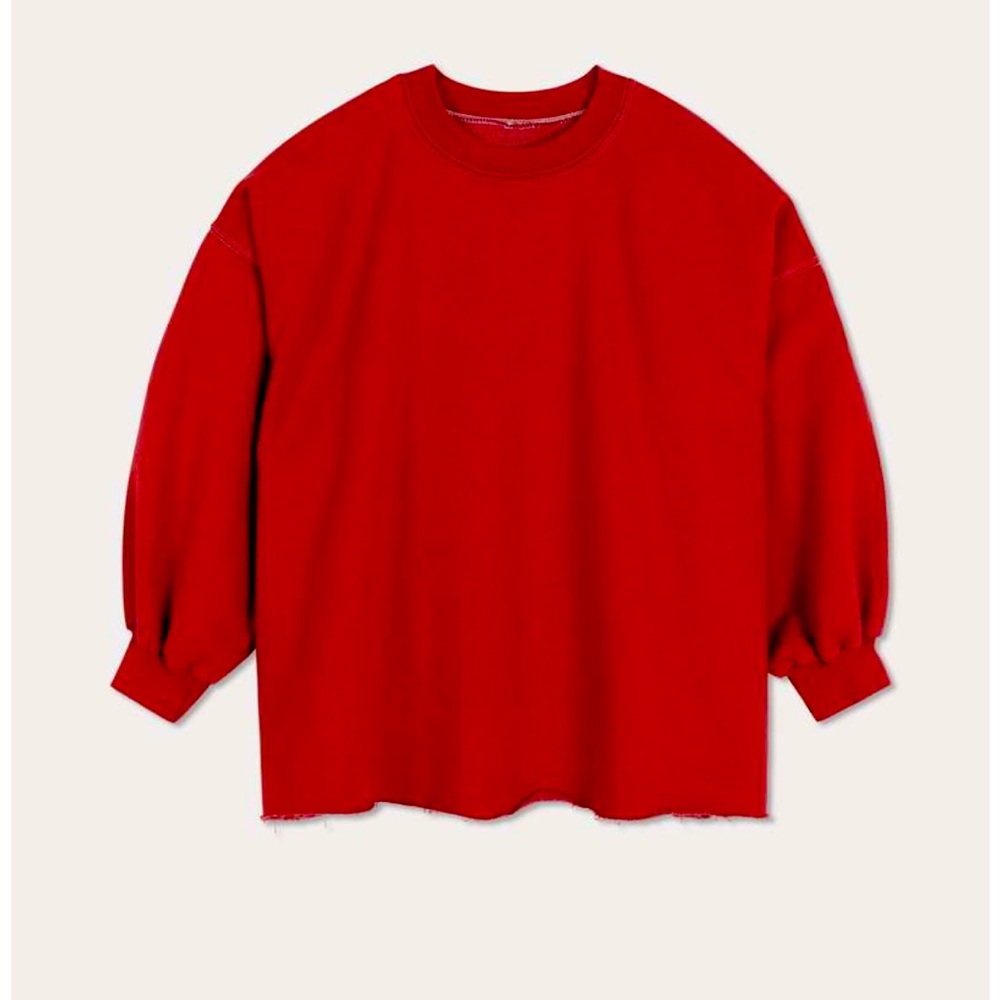 Rachel Comey Fond Sweatshirt, XS/S, Cherry Red